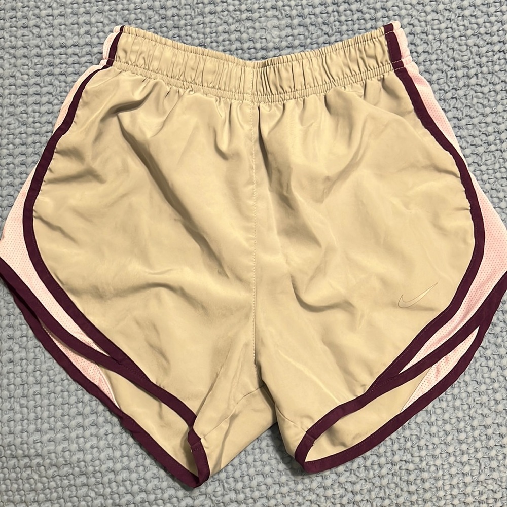 Purple and grey Nike shorts